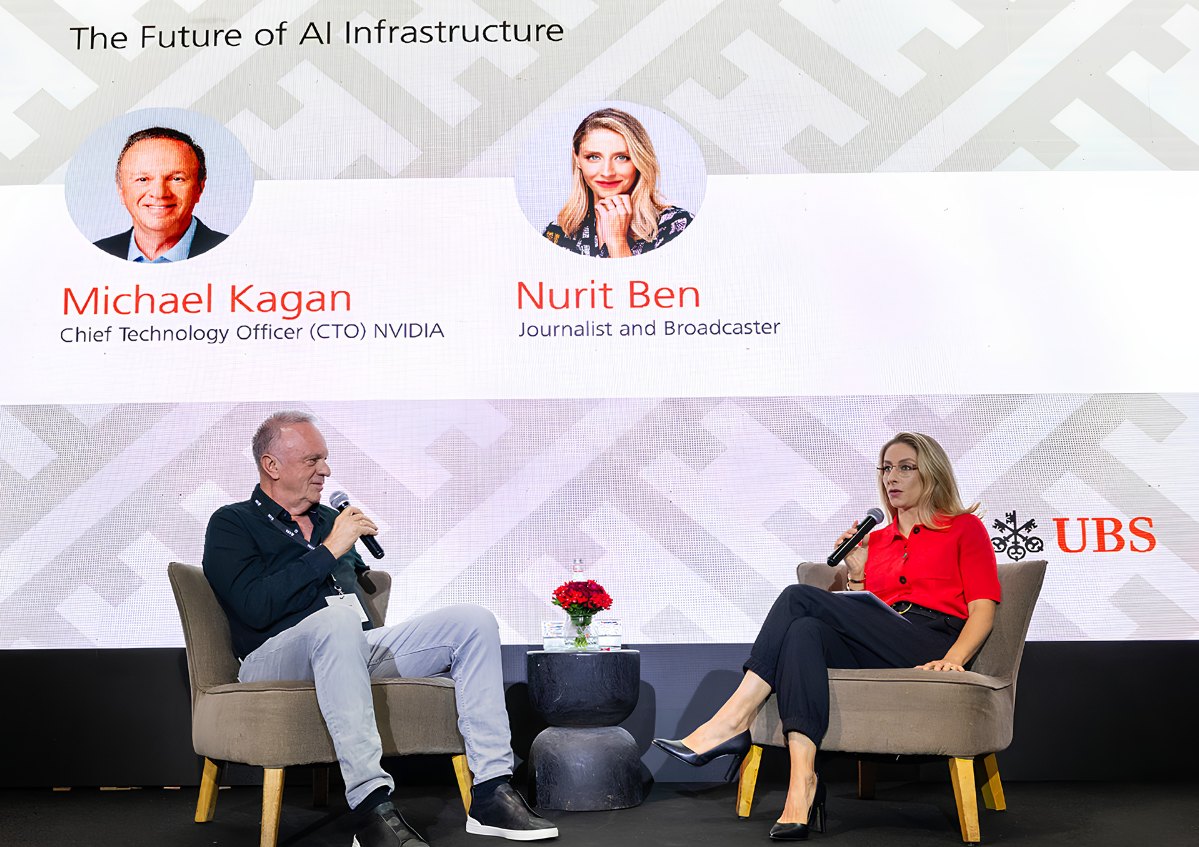 Nurit Ben in conversation with Michael Kagan, CTO of NVIDIA, on stage at UBS Seed to Scale